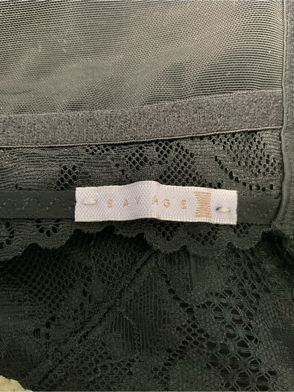 Savage X Fenty Black Lace Bralette 3X Racerback Sexy Lingerie - Picture 6 of 6